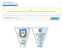 Tablet Screenshot of cdsantateresaalicante.com